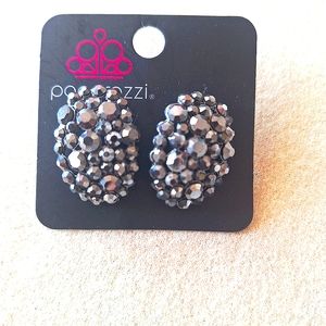 Daring Dazzle Black Post Earrings